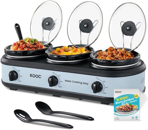 Triple slow cooker buffet - triple,